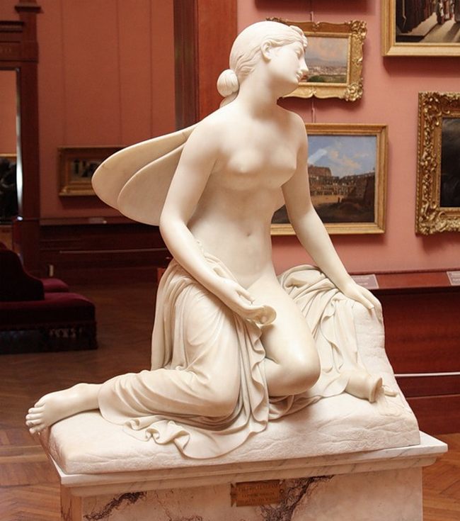 Пьетро Тенерани. Уснувшая психея. 1823 - Галерея современного искусства.
