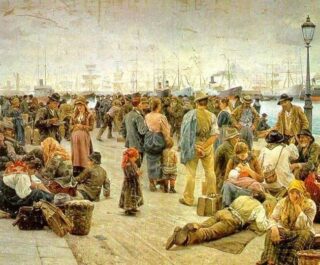Адольфо Томмази. Эмигранты. 1896 - Галерея современного искусства.