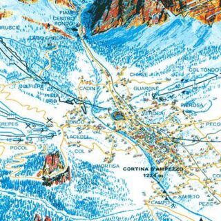 Карта маршрутов Кортина-д'Ампеццо