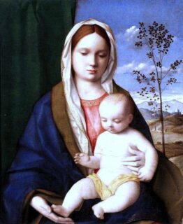 Мадонна с младенцем - Беллини - галерея Боргезе