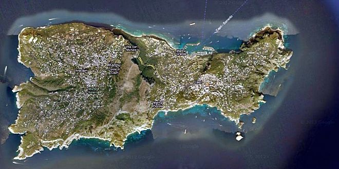 Карта острова Капри