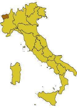 Валле-д'Аоста на карте Италии